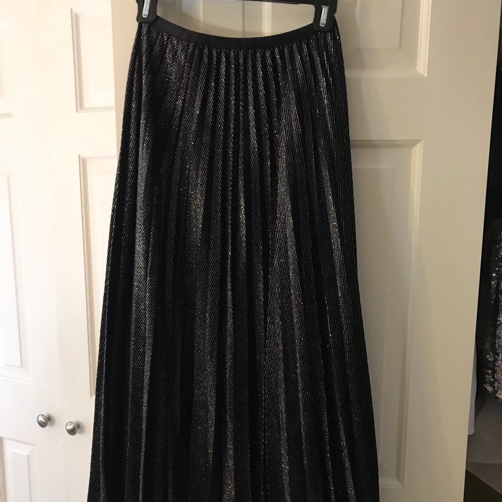Pleated Midi Skirt